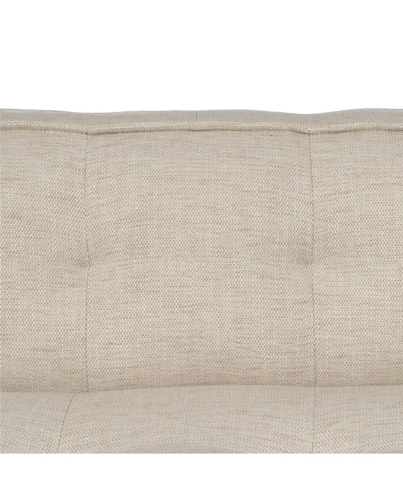 SOFÁ 2 PLAZAS BEIGE TEJIDO SALÓN 147 X 96 X 93 CM REF.611008