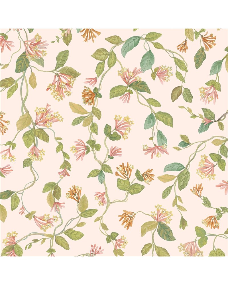 Flora Tangerine & Olive On Blush 124-3016 Flora Tangerine & Olive On Blush 124-3016