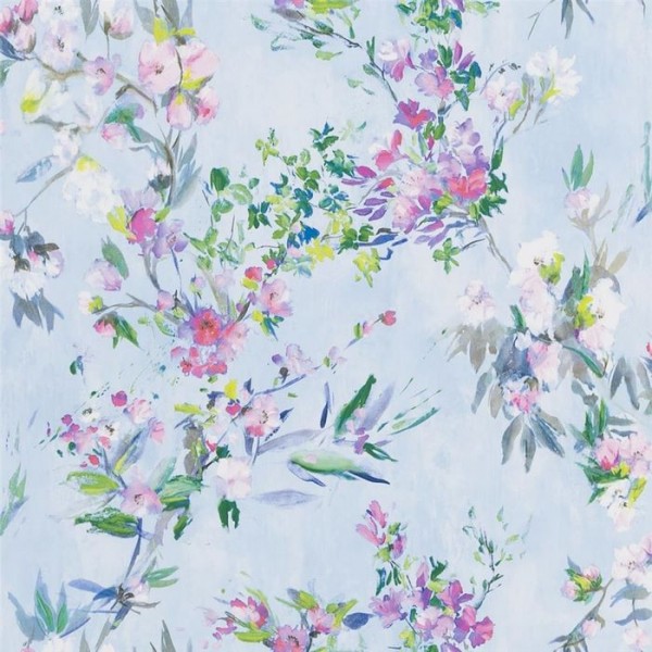 Papel Pintado PDG1024/01 FAIENCE SKY - Designers Guild