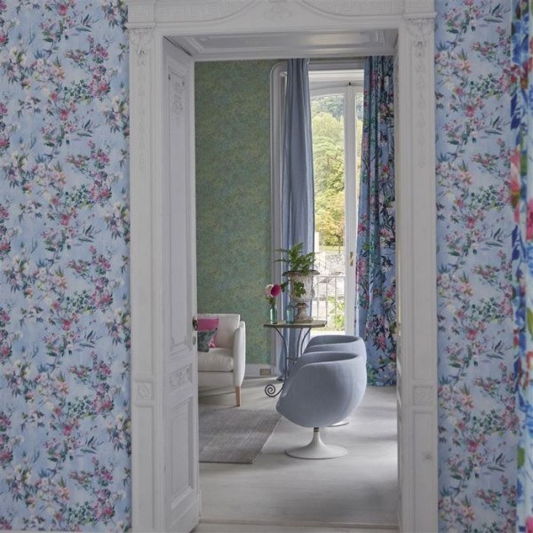 Papel Pintado PDG1024/01 FAIENCE SKY - Designers Guild