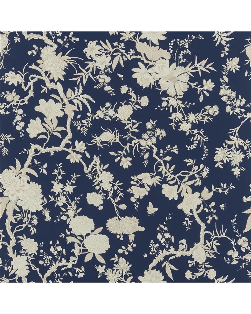 Tea House Floral Blue FRL5266-02 Tea House Floral Blue FRL5266-02