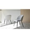 SET 2 SILLAS COMEDOR EN TONOS GRISES