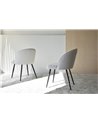 SET 2 SILLAS COMEDOR EN TONOS GRISES