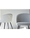 SET 2 SILLAS COMEDOR EN TONOS GRISES
