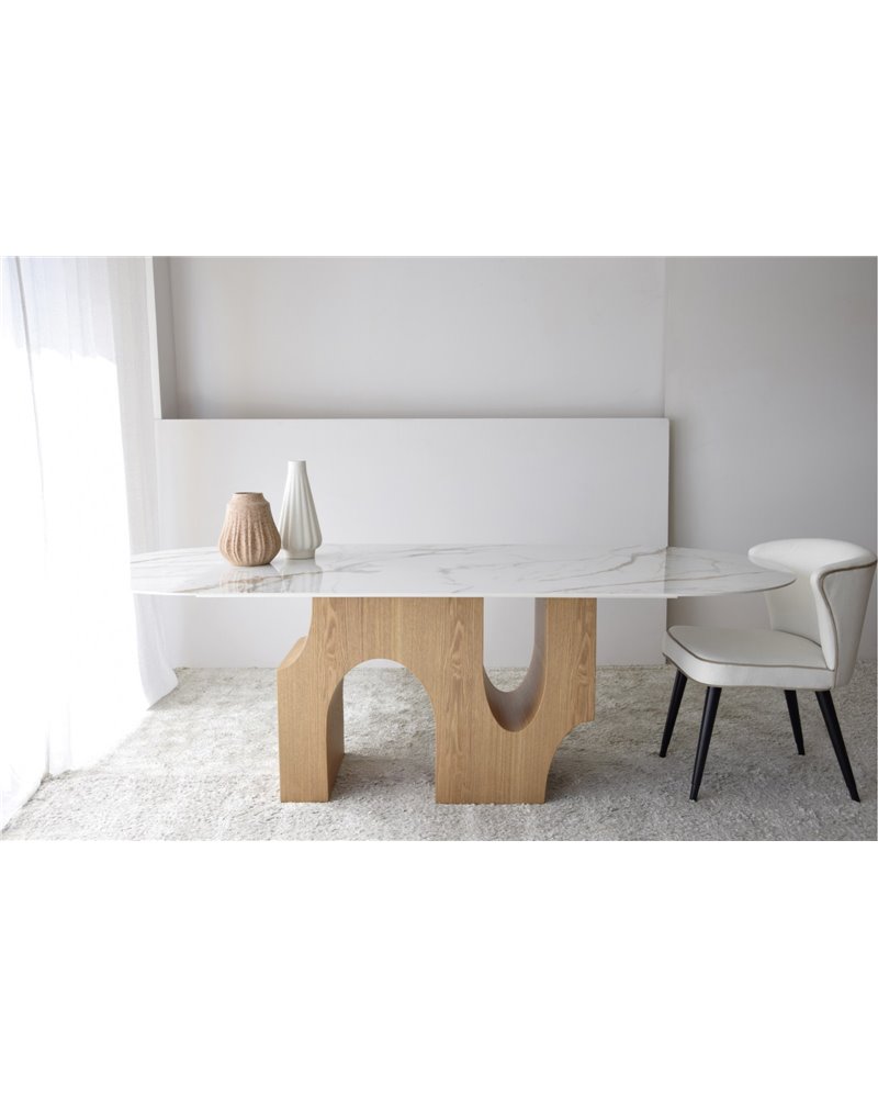 MESA COMEDOR PETRA. NATURAL,BLANCO,OCRE MESA COMEDOR PETRA. NATURAL,BLANCO,OCRE