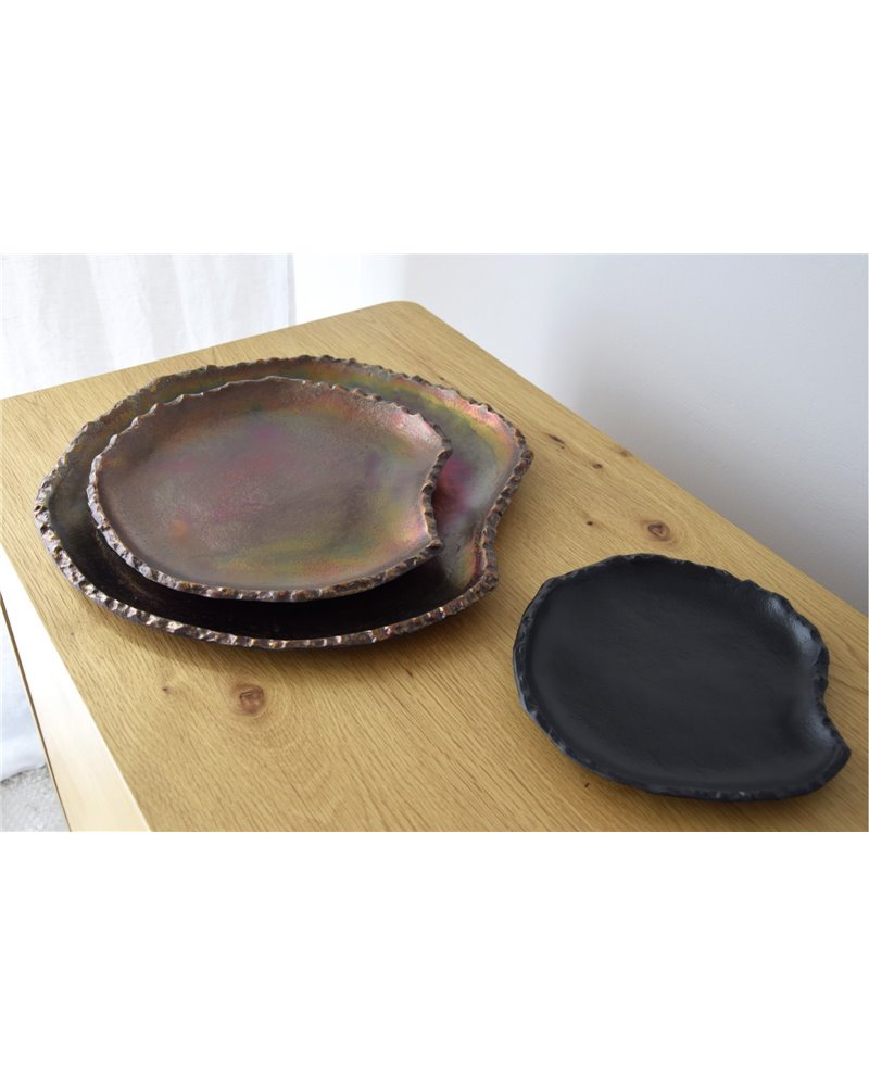 SET 3 CENTROS ADRA. METAL. COBRE Y NEGRO