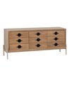APARADOR BLANCO-NATURAL MADERA-METAL 148 X 38 X 66 CM REF.-611318