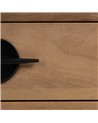 APARADOR BLANCO-NATURAL MADERA-METAL 148 X 38 X 66 CM REF.-611318