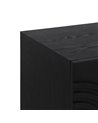 APARADOR NEGRO-ORO MADERA-METAL 160 X 40 X 80 CM REF.-611291