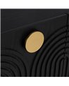APARADOR NEGRO-ORO MADERA-METAL 160 X 40 X 80 CM REF.-611291