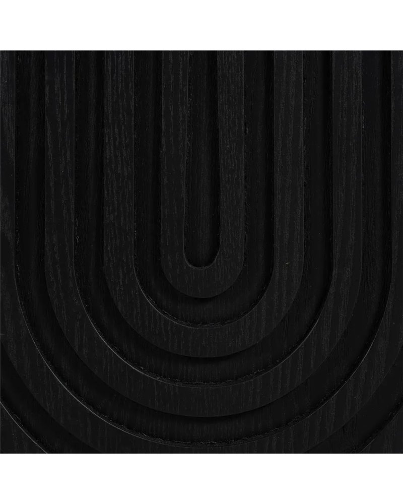 APARADOR NEGRO-ORO MADERA-METAL 160 X 40 X 80 CM REF.-611291