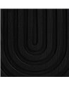 APARADOR NEGRO-ORO MADERA-METAL 160 X 40 X 80 CM REF.-611291
