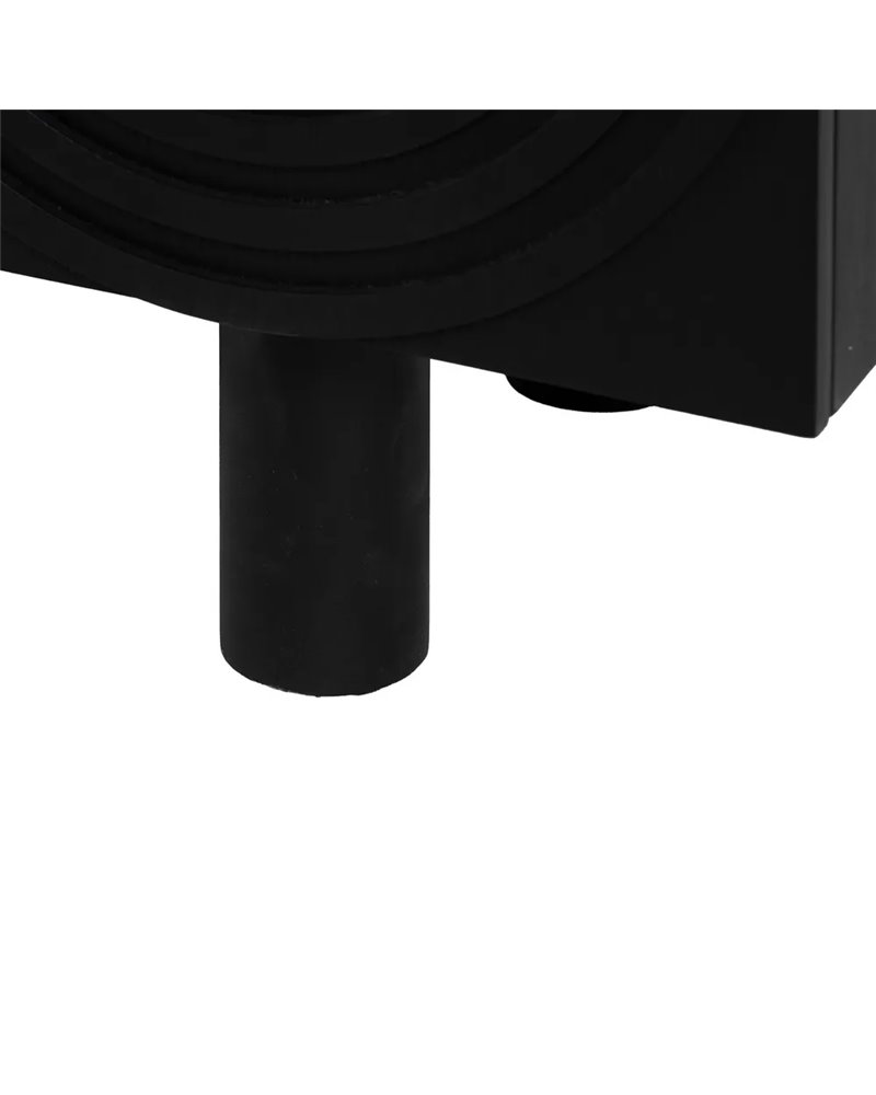 APARADOR NEGRO-ORO MADERA-METAL 160 X 40 X 80 CM REF.-611291