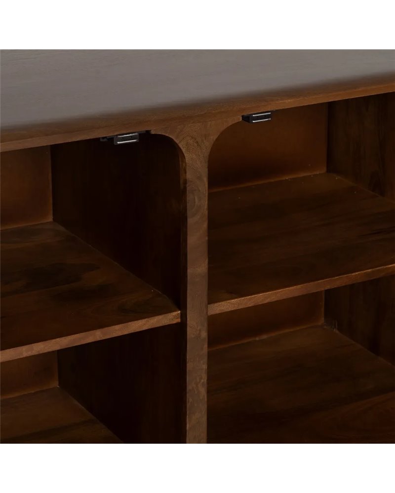 APARADOR MARRÓN MADERA DE MANGO SALÓN 160 X 45 X 75 CM REF.-612961
