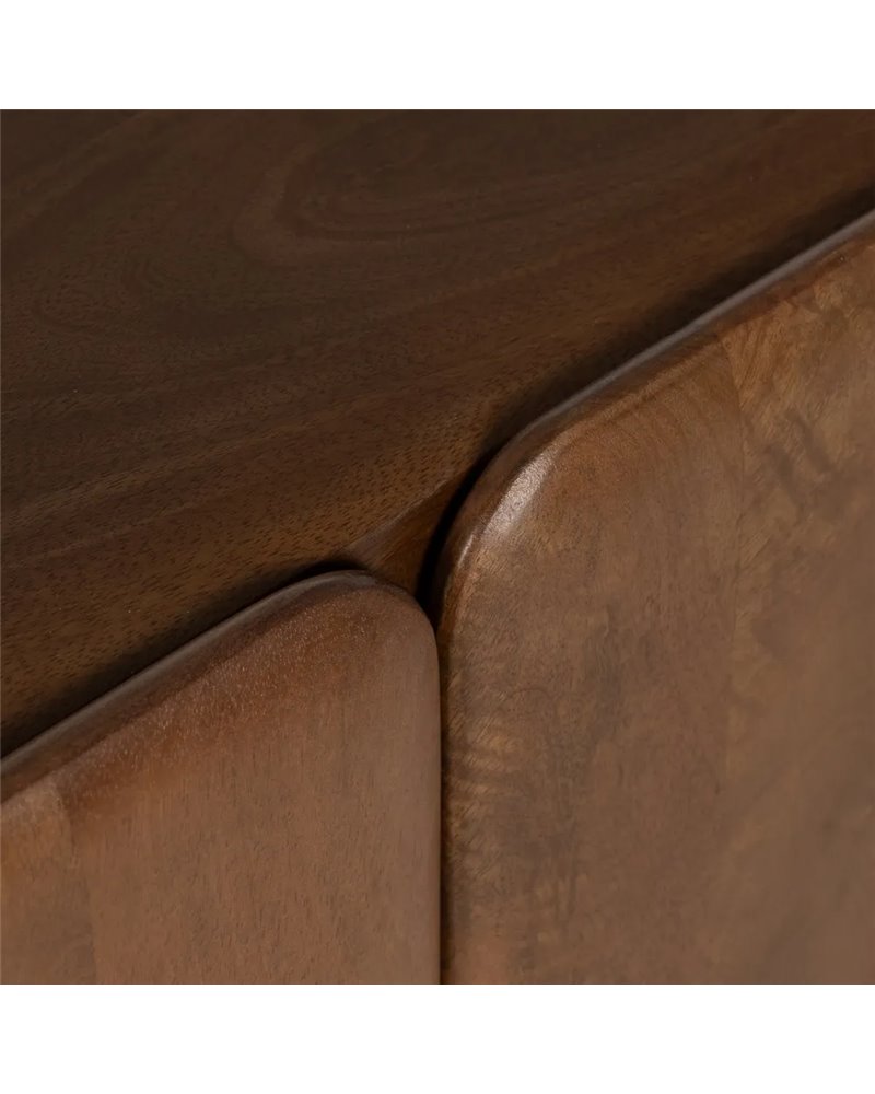 APARADOR MARRÓN MADERA DE MANGO SALÓN 160 X 45 X 75 CM REF.-612961