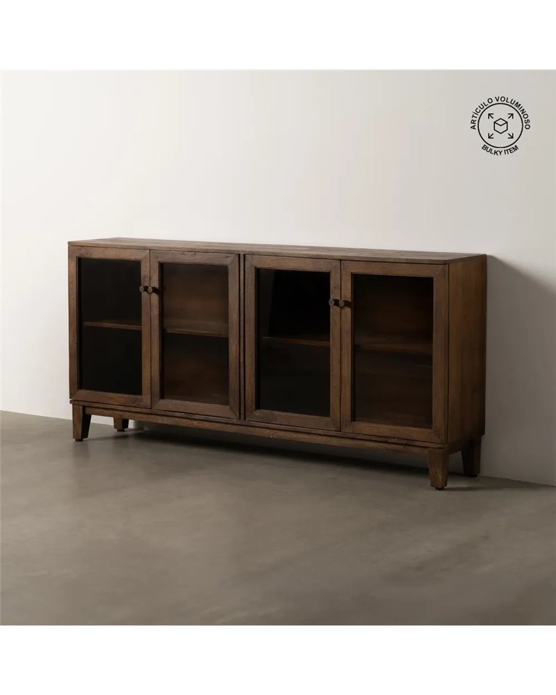 APARADOR MARRÓN MADERA DE MANGO SALÓN 180 X 35 X 87 CM REF.-612864 APARADOR MARRÓN MADERA DE MANGO SALÓN 180 X 35 X 87 CM REF.-612864