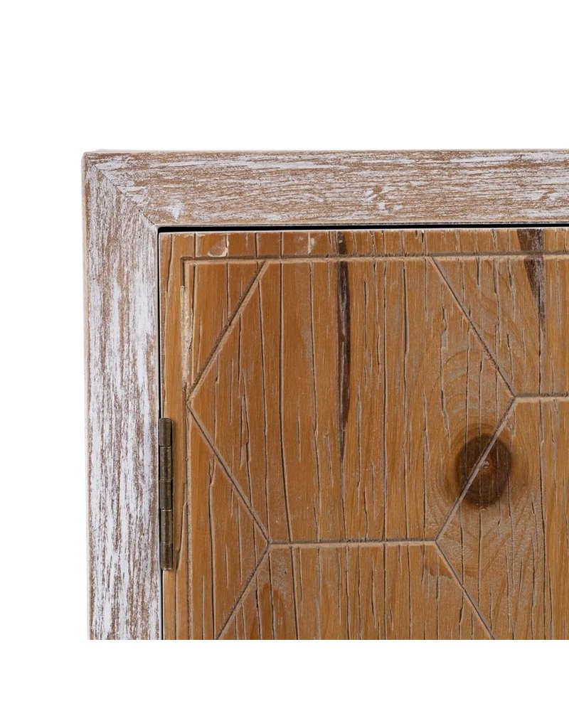 APARADOR BLANCO-NATURAL 120 X 35 X 80 CM REF.-604414