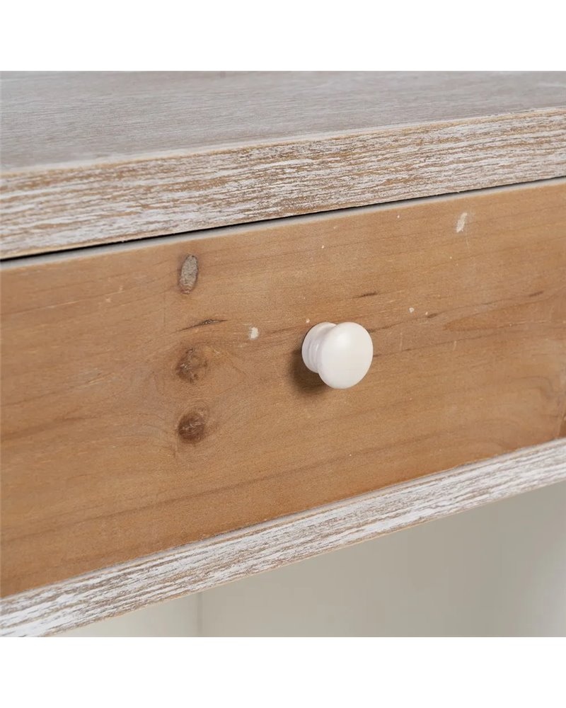 APARADOR BLANCO-NATURAL 120 X 35 X 80 CM REF.-604414