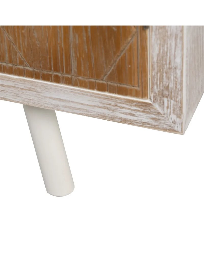APARADOR BLANCO-NATURAL 120 X 35 X 80 CM REF.-604414