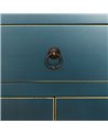 ARMARIO 2 PUERTAS Y 2 CAJONES AZUL DM 55 X 33 X 185 CM