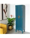 ARMARIO 2 PUERTAS Y 2 CAJONES AZUL DM 55 X 33 X 185 CM