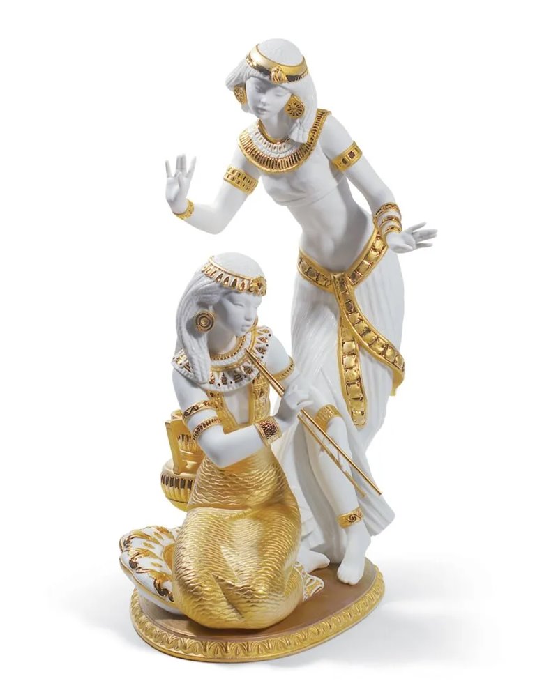 Figura mujeres Danzarinas del Nilo. Lustre oro. Serie limitada Figura mujeres Danzarinas del Nilo. Lustre oro. Serie limitada