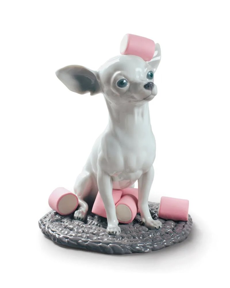 Figura perro Chihuahua con Marshmallows Figura perro Chihuahua con Marshmallows