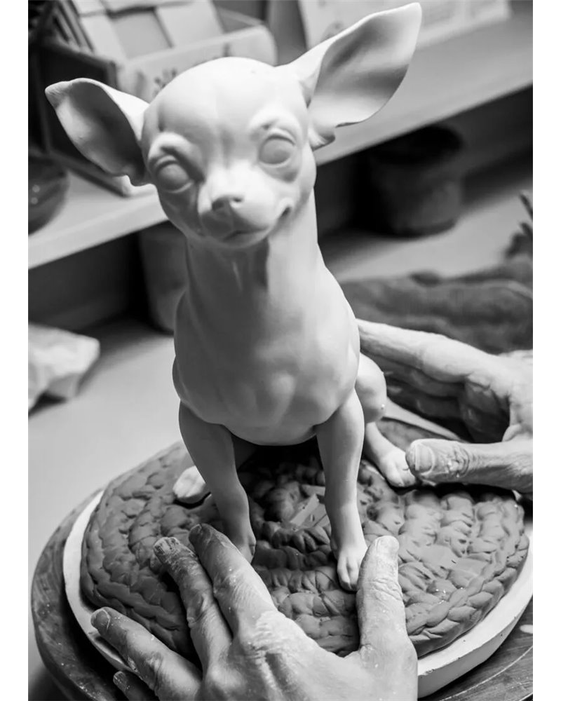 Figura perro Chihuahua con Marshmallows