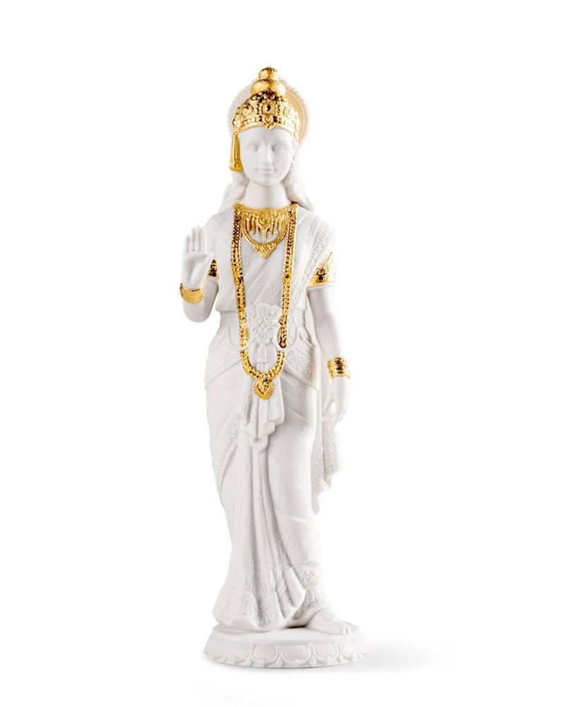 Escultura Sita. Lustre oro Escultura Sita. Lustre oro