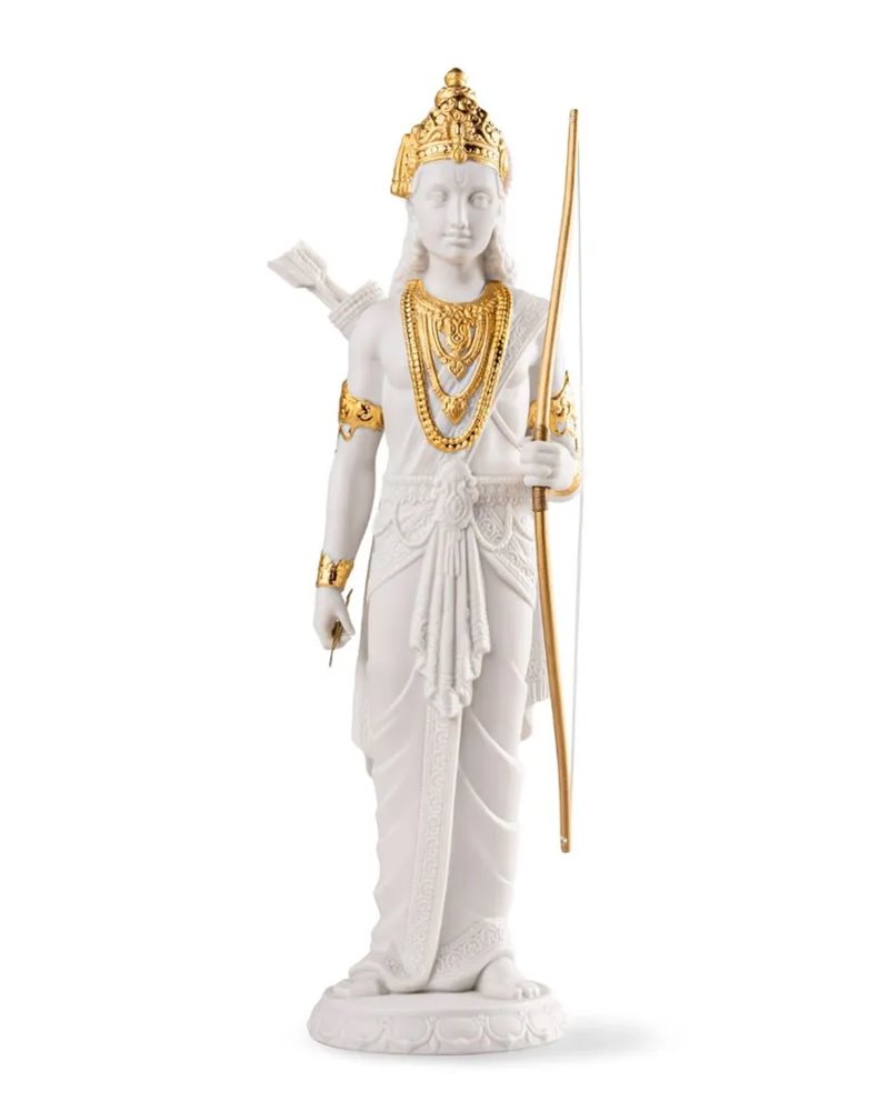 Escultura Lakshman. Lustre oro Escultura Lakshman. Lustre oro