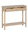 CONSOLA NATURAL DM-MADERA 90 X 30 X 81 CM