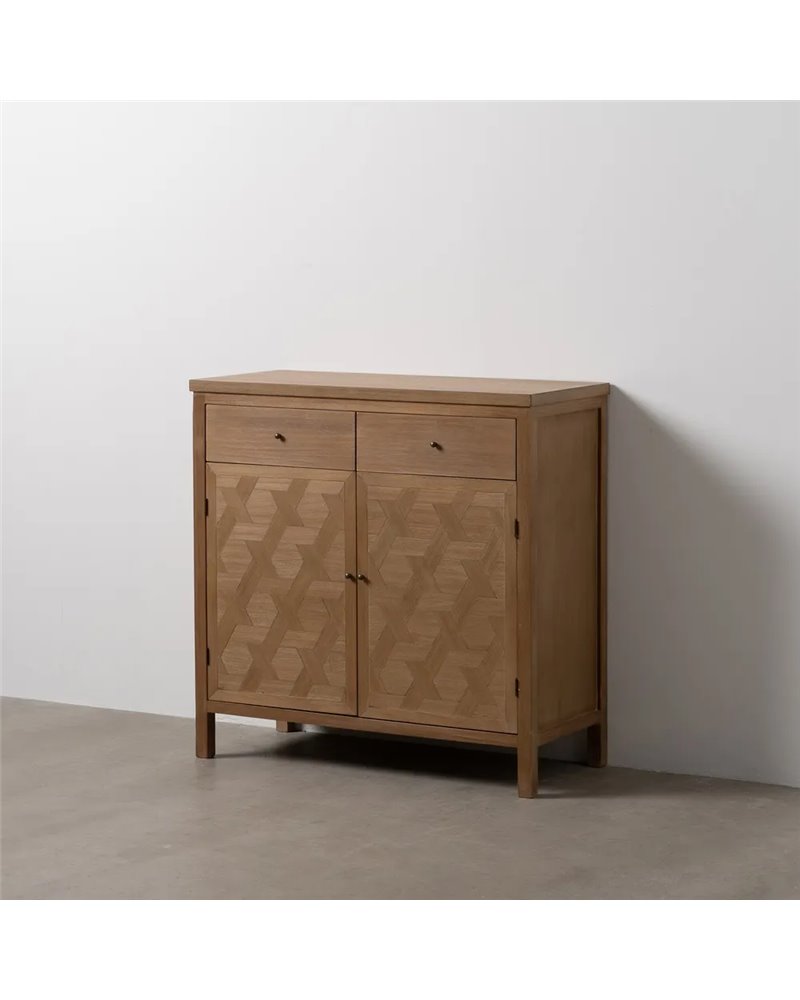 MUEBLE RECIBIDOR NATURAL DM-MADERA 90 X 40 X 90 CM