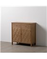 MUEBLE RECIBIDOR NATURAL DM-MADERA 90 X 40 X 90 CM