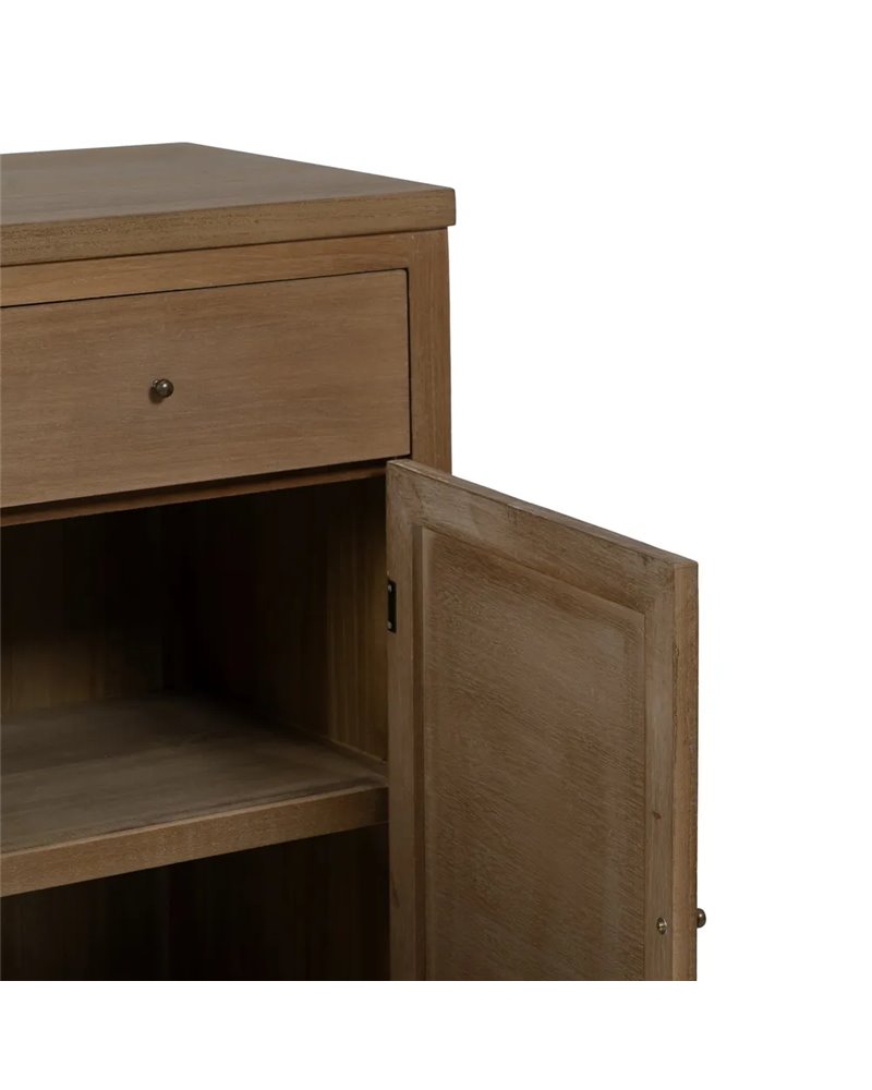MUEBLE RECIBIDOR NATURAL DM-MADERA 90 X 40 X 90 CM