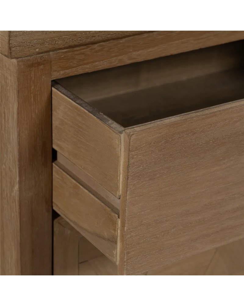 MUEBLE RECIBIDOR NATURAL DM-MADERA 90 X 40 X 90 CM
