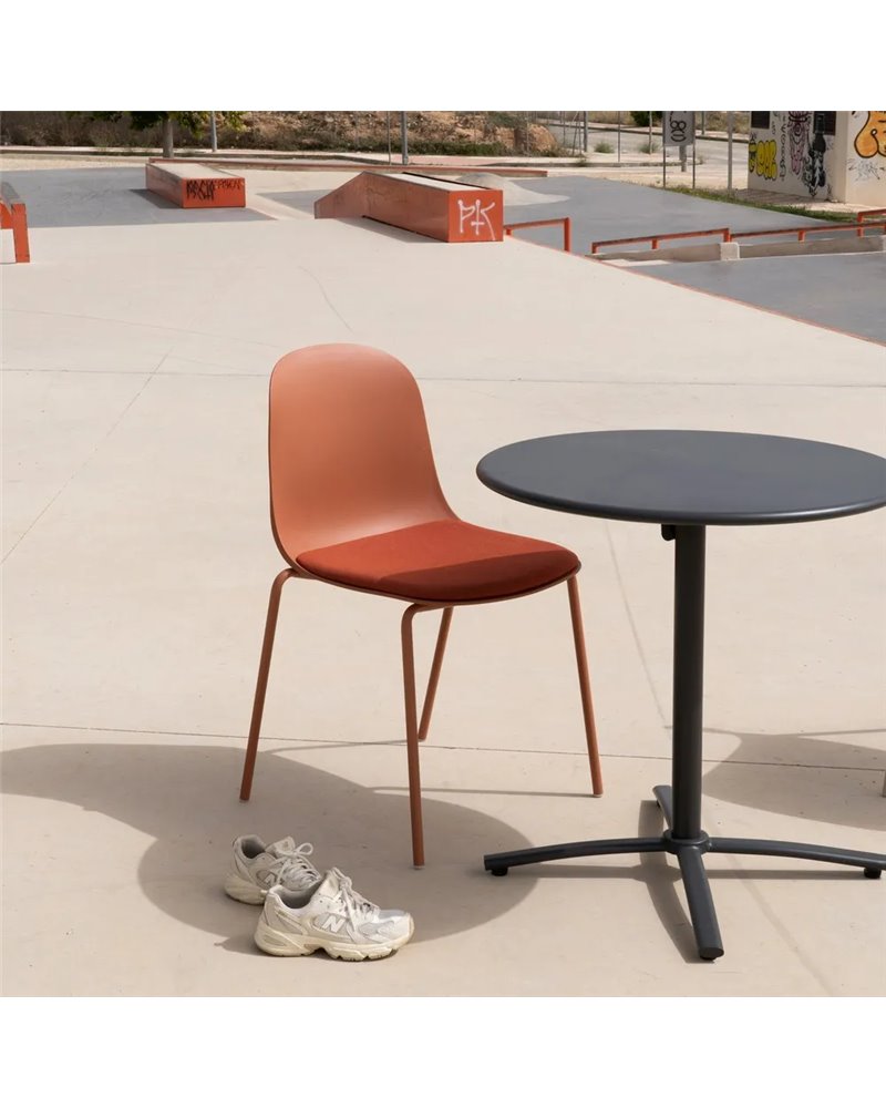 SILLA CALDERA PP-METAL EXTERIOR 50 X 53 X 85 CM