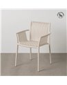 SILLA BEIGE PP EXTERIOR 59 X 56,50 X 83 CM