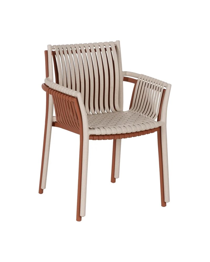 SILLA BEIGE PP EXTERIOR 59 X 56,50 X 83 CM