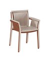 SILLA BEIGE PP EXTERIOR 59 X 56,50 X 83 CM