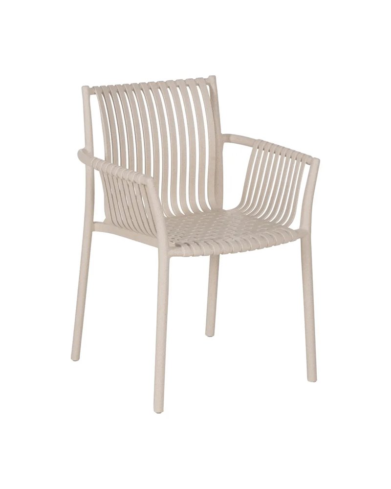 SILLA BEIGE PP EXTERIOR 59 X 56,50 X 83 CM