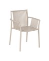 SILLA BEIGE PP EXTERIOR 59 X 56,50 X 83 CM
