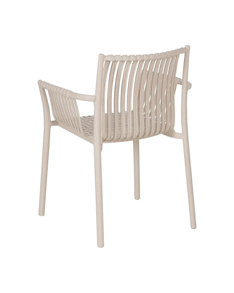 SILLA BEIGE PP EXTERIOR 59 X 56,50 X 83 CM