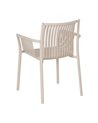 SILLA BEIGE PP EXTERIOR 59 X 56,50 X 83 CM
