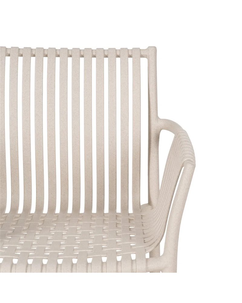 SILLA BEIGE PP EXTERIOR 59 X 56,50 X 83 CM