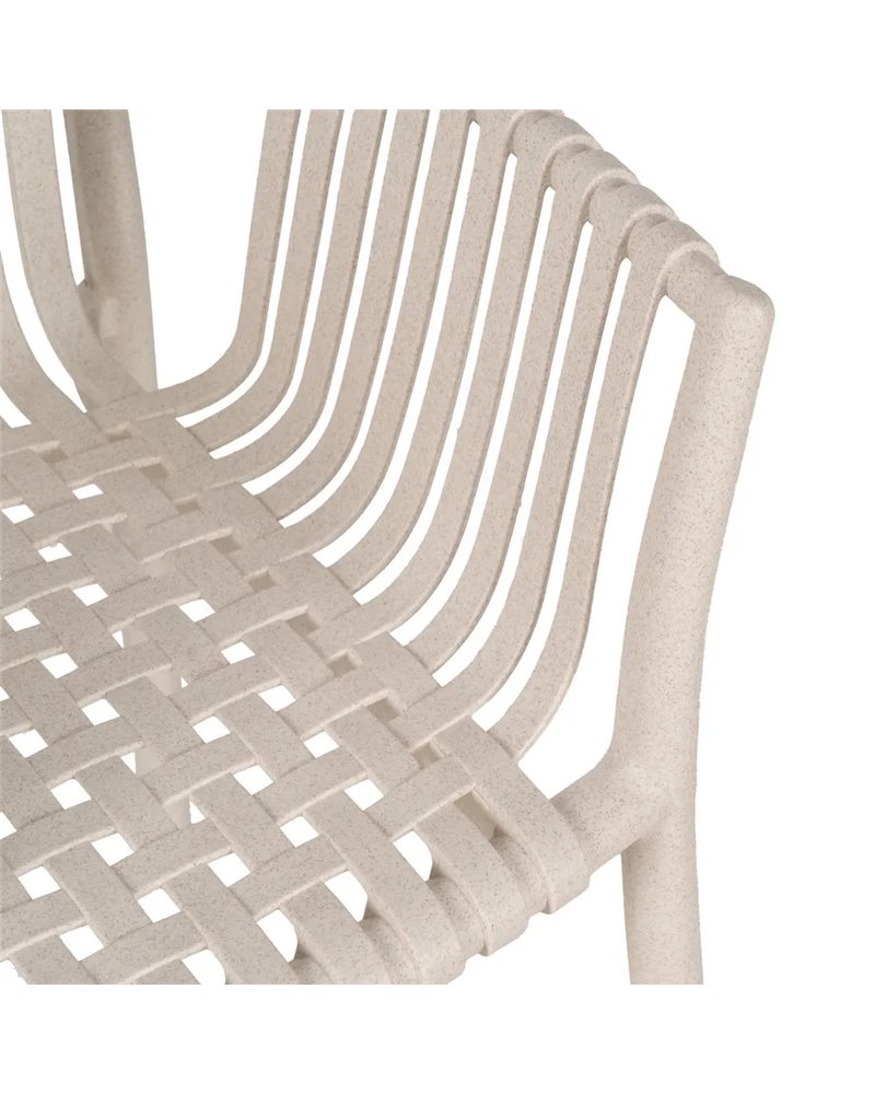 SILLA BEIGE PP EXTERIOR 59 X 56,50 X 83 CM