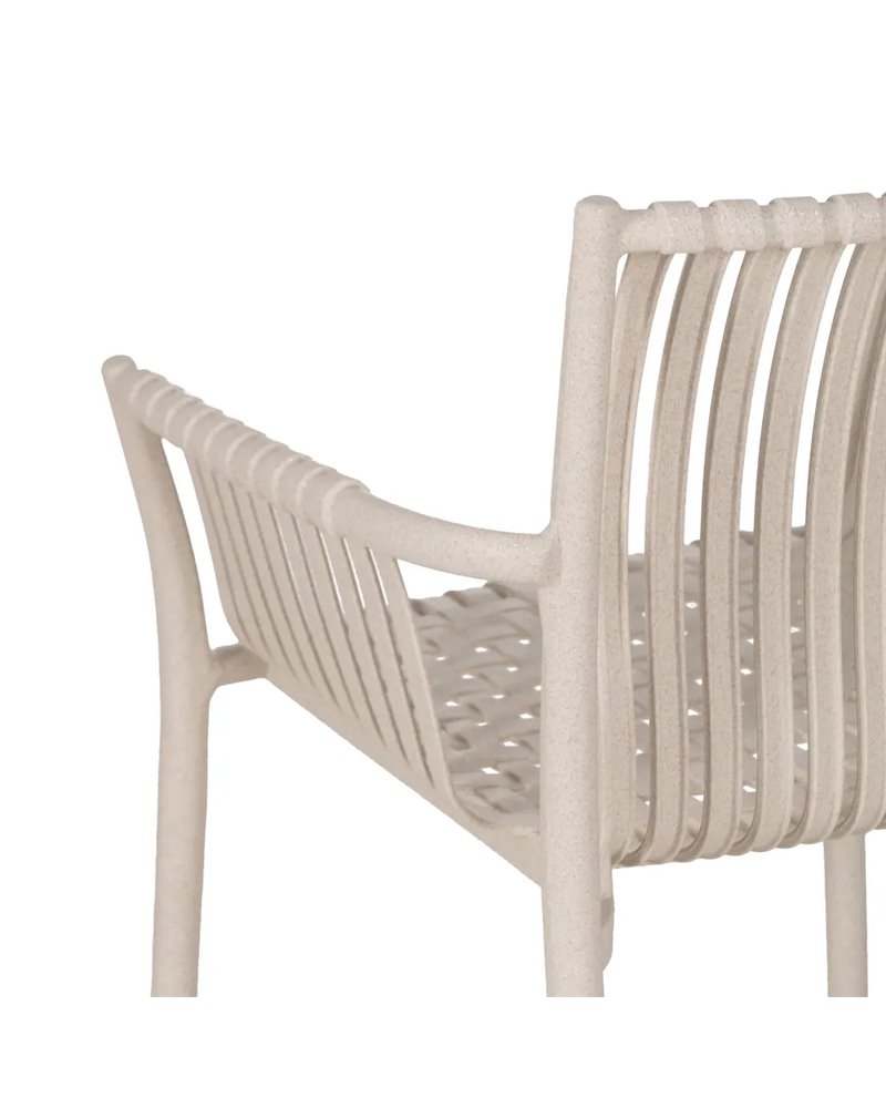 SILLA BEIGE PP EXTERIOR 59 X 56,50 X 83 CM