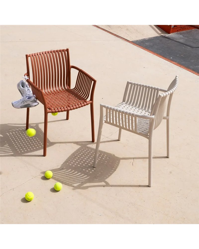 SILLA BEIGE PP EXTERIOR 59 X 56,50 X 83 CM