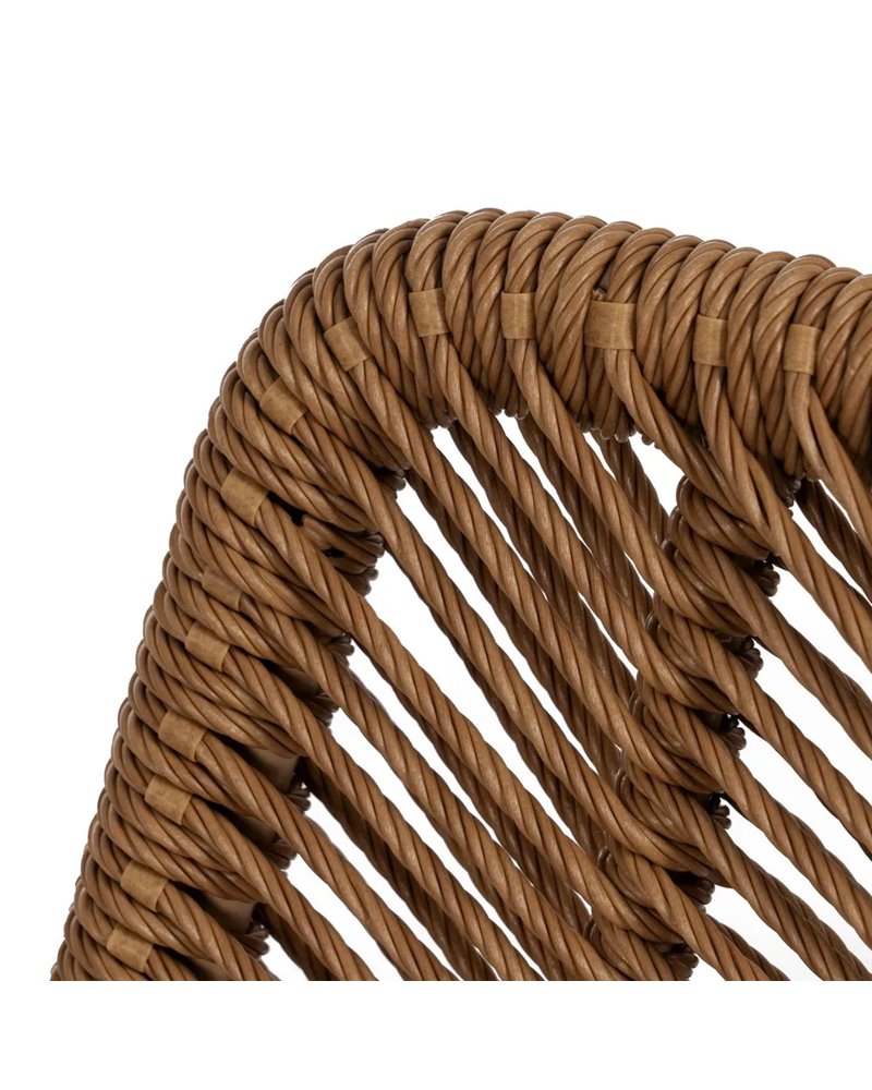 SILLA NATURAL PE-ACERO SALÓN 47 X 57 X 85,50 CM