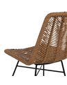 SILLA NATURAL PE-ACERO SALÓN 47 X 57 X 85,50 CM