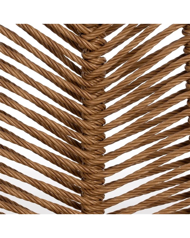 SILLA NATURAL PE-ACERO SALÓN 47 X 57 X 85,50 CM